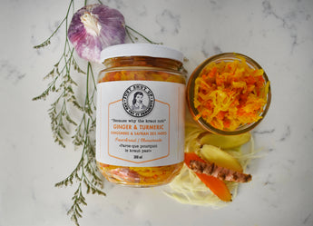 Turmeric and Ginger Sauerkraut
